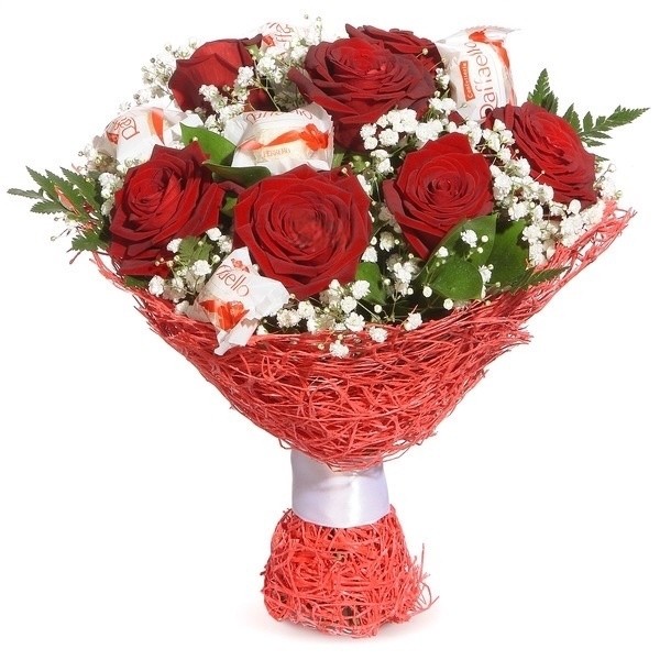 Букет цветов "Сладкое счастье"